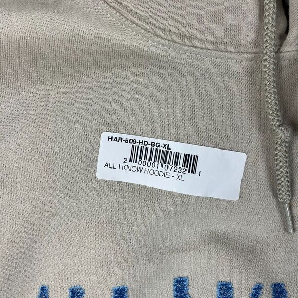 Harry Hudson All I know Hoodie Sweatshirt Men's XL Rare Piece NWT - Picture 4 of 11